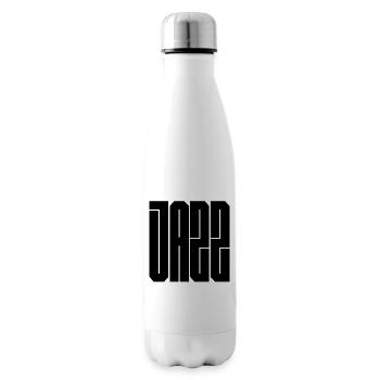 Logo typographique jazz audacieux - Bouteille isotherme - blanc - Droite
