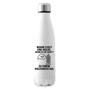 wolke kratzen kinderwitz - Isolierflasche - Weiß - Rechts