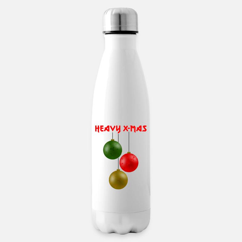 HEAVY X-MAS, traditionell - Isolierflasche - Weiß