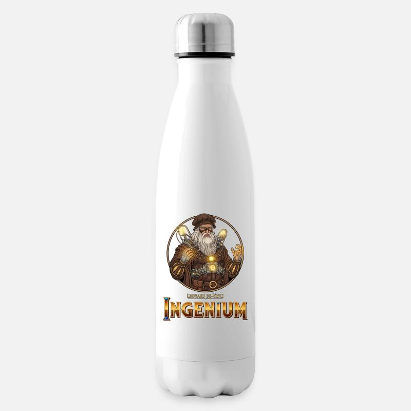 Ingenium Léonardo: Sorcier Steampunk - Bouteille isotherme - blanc
