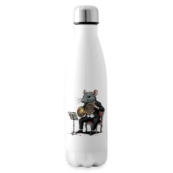 Horn Orchester Konzertratte im Smoking - Isolierflasche - Weiß - Rechts