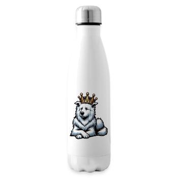 White Shepherd Shepherd Shepherd Dogs - Insulated Water Bottle - white - Right