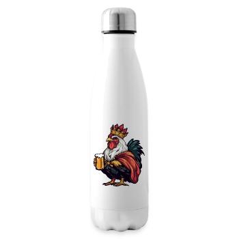 Rooster Beer King - Insulated Water Bottle - white - Right