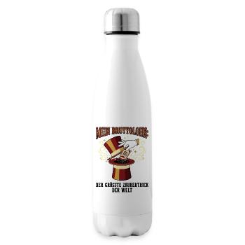 My gross salary magic trick - Insulated Water Bottle - white - Right