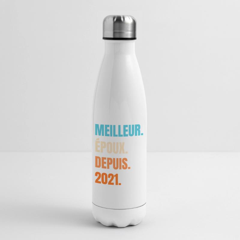 Bester Ehemann seit 2021 Geschenk-Ehemann Isolierflasche