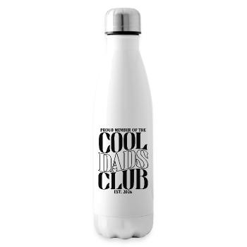 Cool Dads Club - Father's Day Dad Gift - Insulated Water Bottle - white - Right