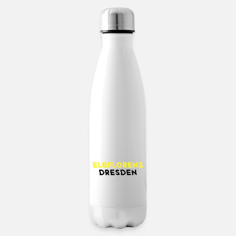 Elbflorenz Dresden Heimat Dresdner Geschenk - Isolierflasche - Weiß