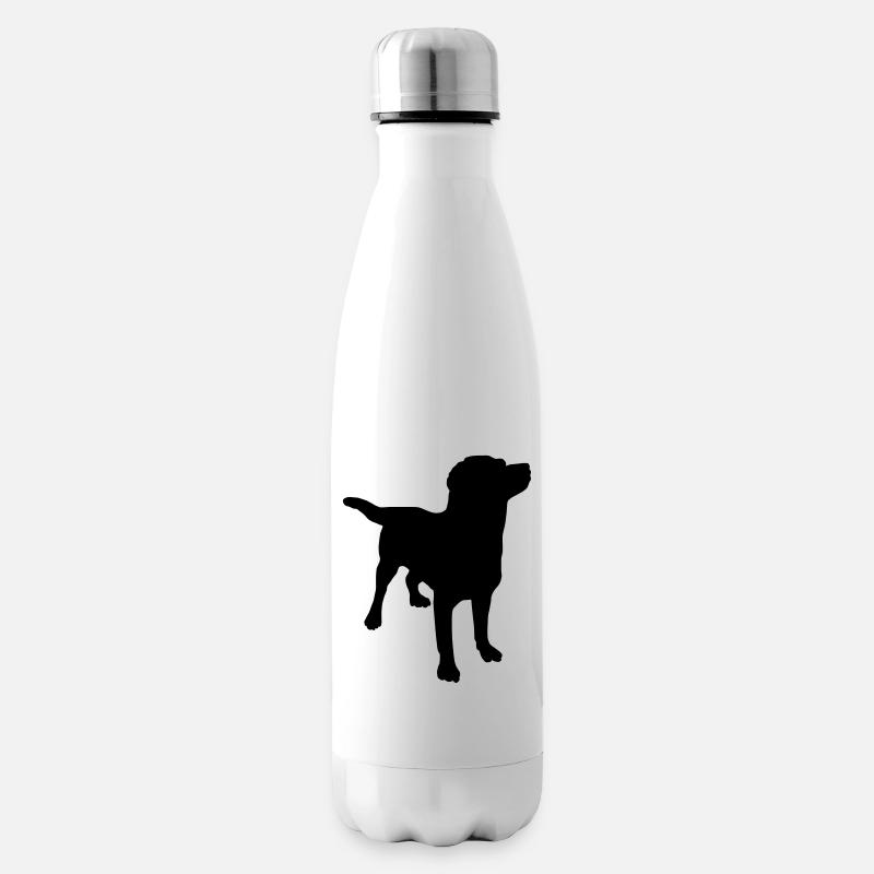 Hund Labrador - Isolierflasche - Weiß