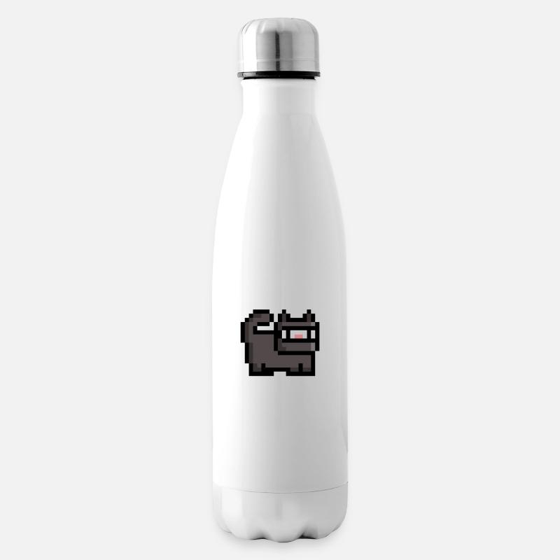 Retro Ninja Cat - Bouteille isotherme - blanc
