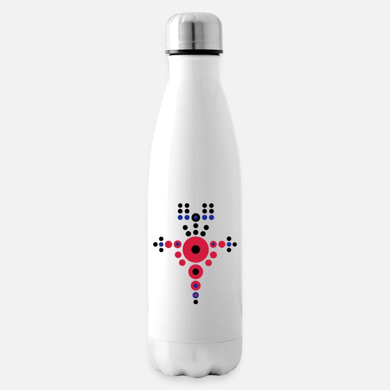 Wikinger Schild Nr.1 - Isolierflasche - Weiß