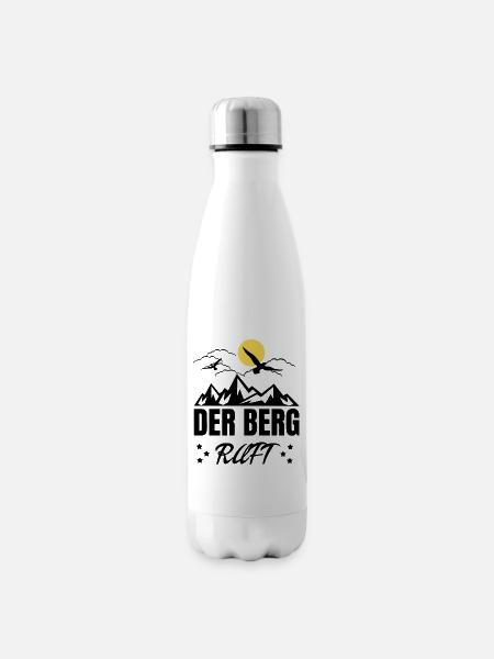 Der Berg Ruft Sonne - Isolierflasche - Weiß
