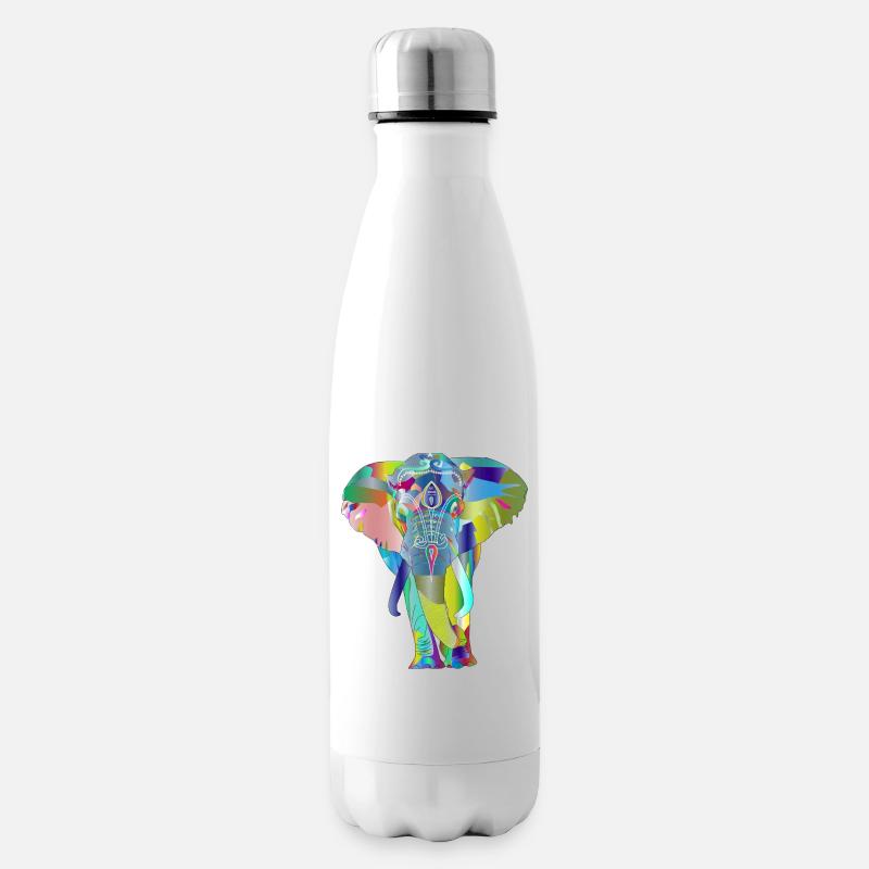 Elefant - Isolierflasche - Weiß