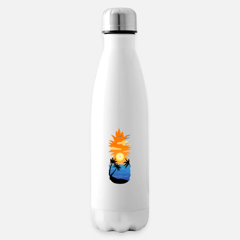 Pineapple - Summer Feelings - Isolierflasche - Weiß