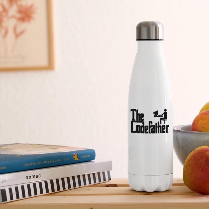 The Codefather Programmierer PC Coding Geschenk Isolierflasche