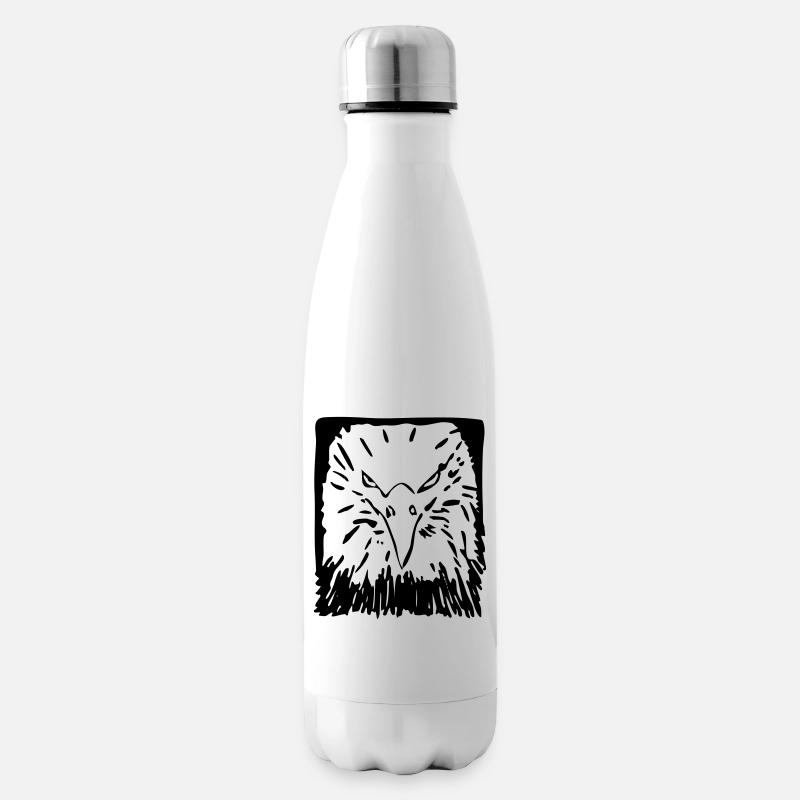 Aigle, oiseau, roi des cieux - Bouteille isotherme - blanc