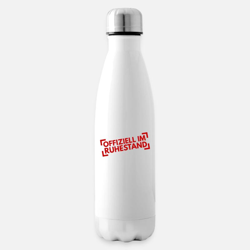 Offiziell im Ruhestand - Isolierflasche - Weiß