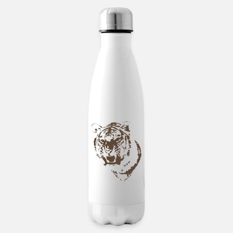 tiger - Insulated Water Bottle - white
