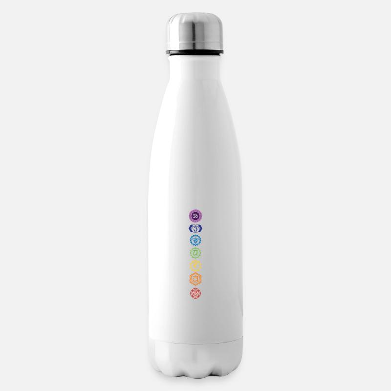 Leute, die Chakra heilige Symbol-Geschenk-Idee lieben - Isolierflasche - Weiß
