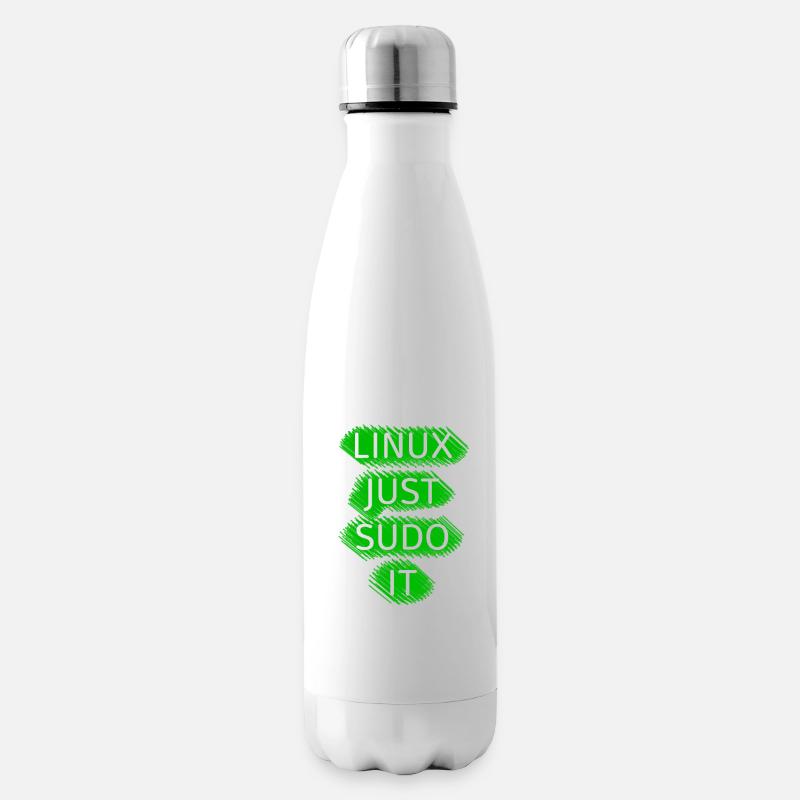 Linux Ubuntu SUDO - Isolierflasche - Weiß