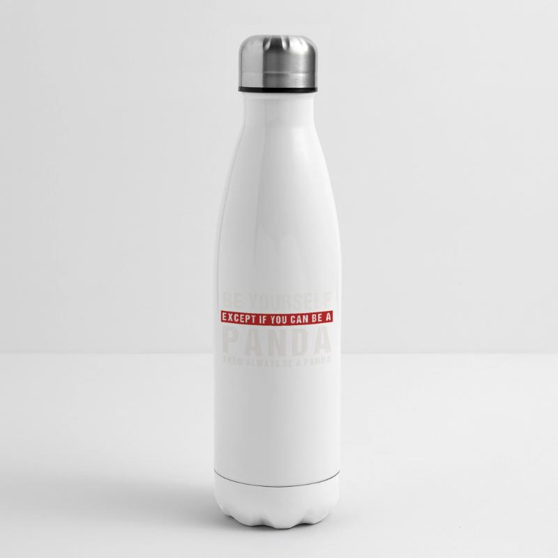 Sei du selbst oder ein Panda Isolierflasche