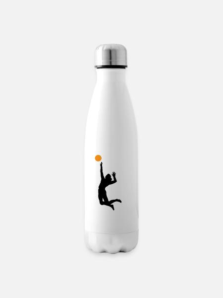 Volleyball - Isolierflasche - Weiß