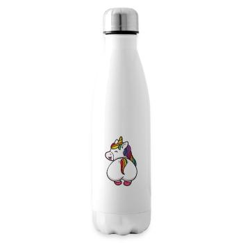 Einhorn Glitzer Hintern Bootycorn Lustig Geschenk - Isolierflasche - Weiß - Rechts