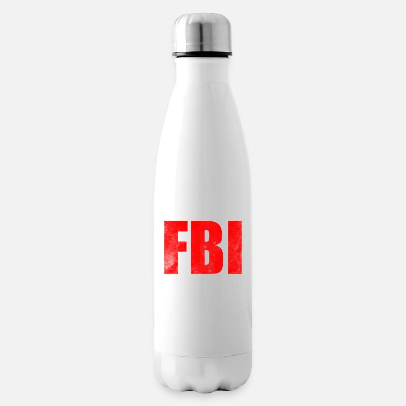 FBI Birding Inspector Design - Insulated Water Bottle - white