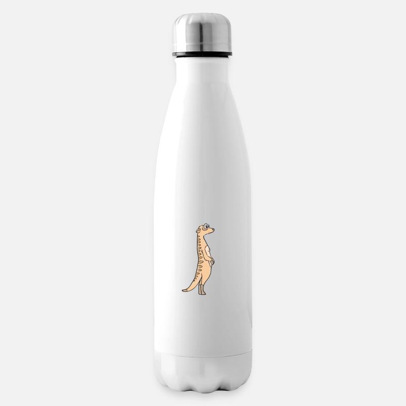 Erdmännchen - Isolierflasche - Weiß