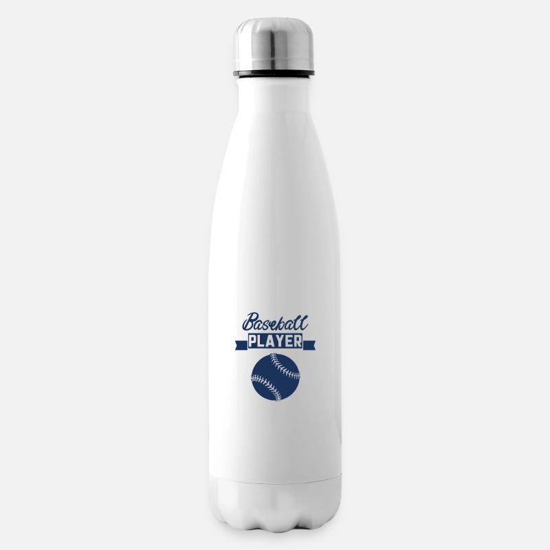 Baseball Baseball Baseball Baseball - Bouteille isotherme - blanc