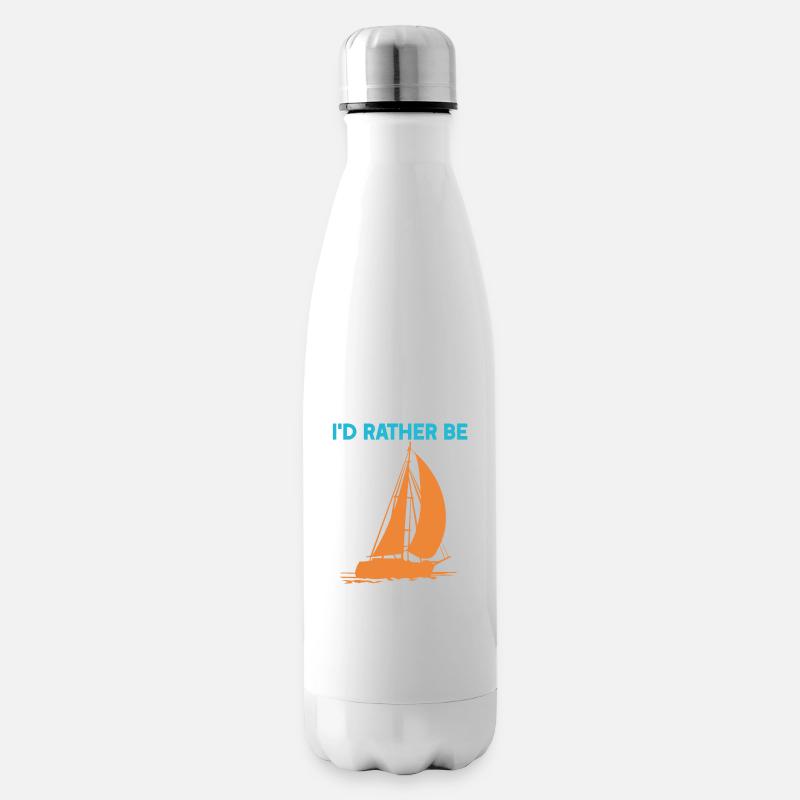 I'd rather be Sailing - Isolierflasche - Weiß