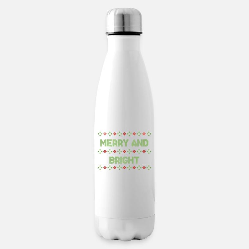 Moche noël noël pull - Bouteille isotherme - blanc