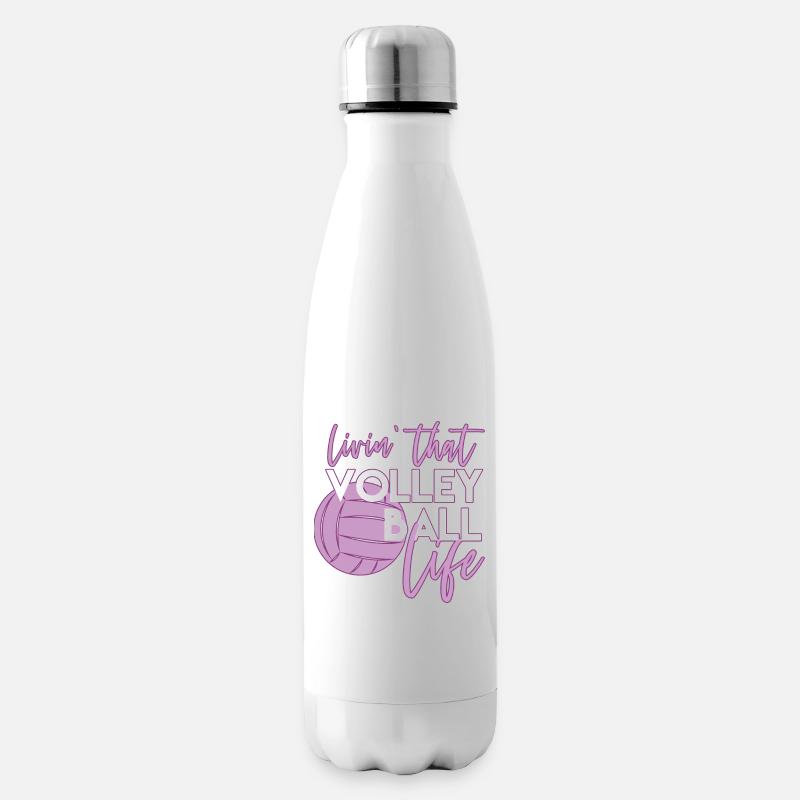 Volleyball - Isolierflasche - Weiß