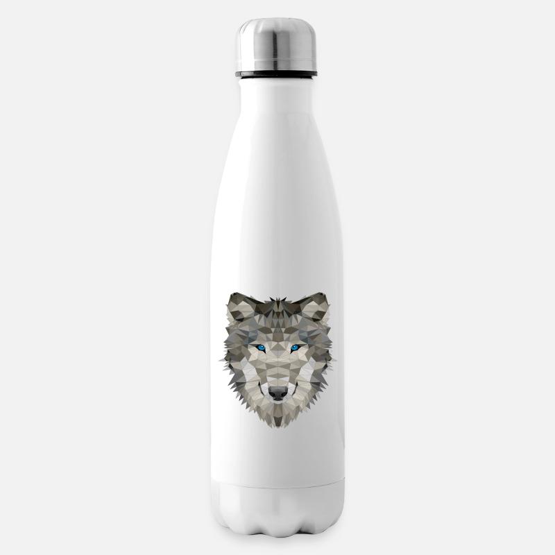 Wolf Wildtiere Wölfe Rudel Wehrwolf Horror Geist - Isolierflasche - Weiß