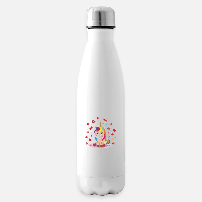 einhorn ,unicorn - Isolierflasche - Weiß