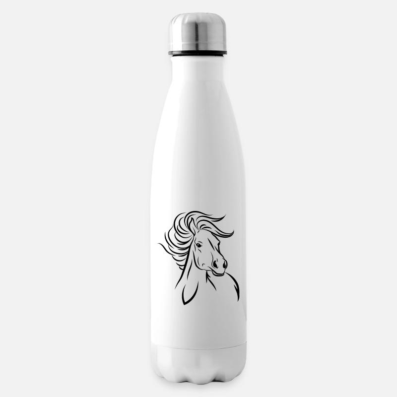 Cheval cheval - Bouteille isotherme - blanc