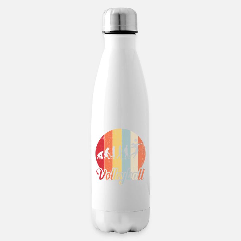 évolution volley-ball - Bouteille isotherme - blanc