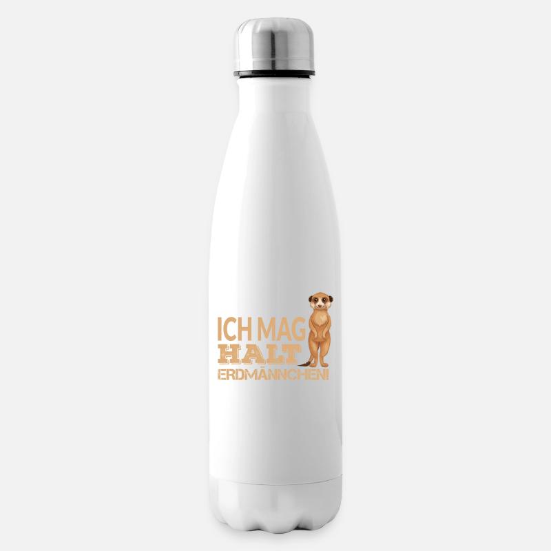 ICH MAG HALT ERDMÄNNCHEN - Isolierflasche - Weiß