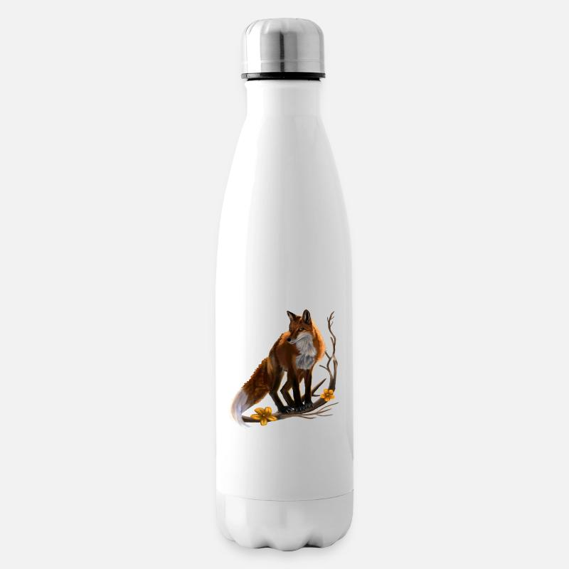 Fuchs - Isolierflasche - Weiß