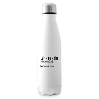 Lehrerin Lehrerinnen Schule Pädagogin Unterricht - Isolierflasche - Weiß - Rechts
