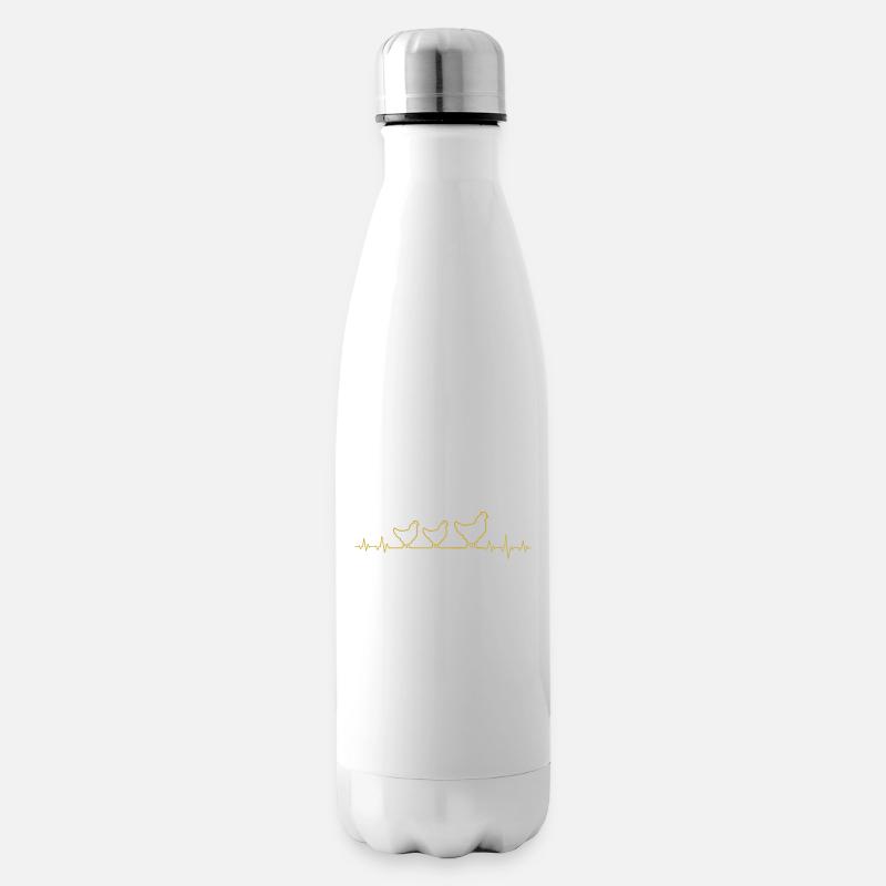 Hahn - Isolierflasche - Weiß