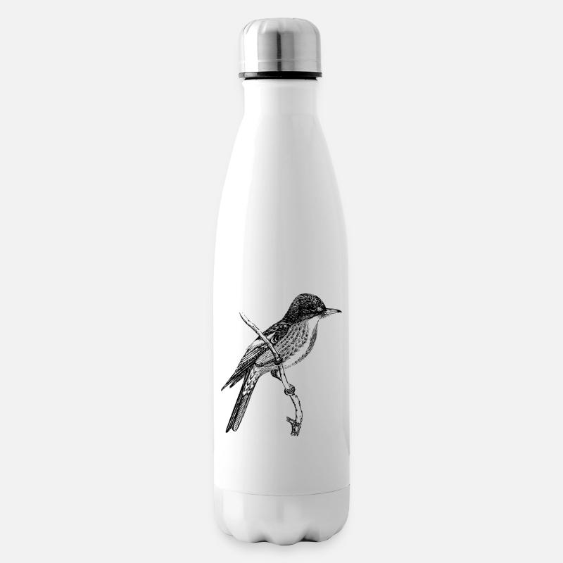 Vogel - Isolierflasche - Weiß