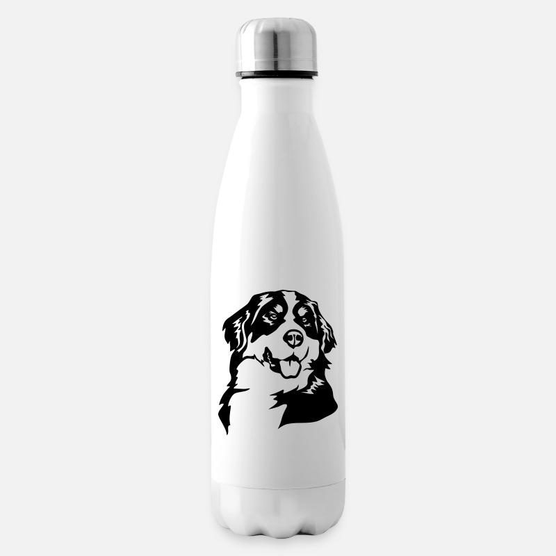 Tête de bouvier bernois - Bouteille isotherme - blanc