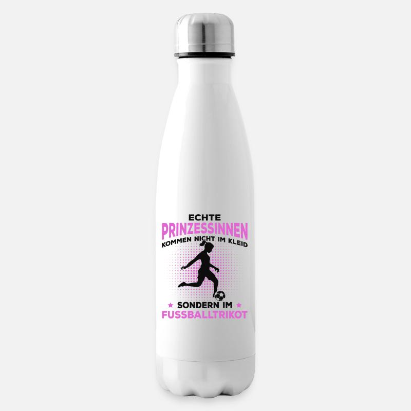 Fußball Mädchen - Isolierflasche - Weiß