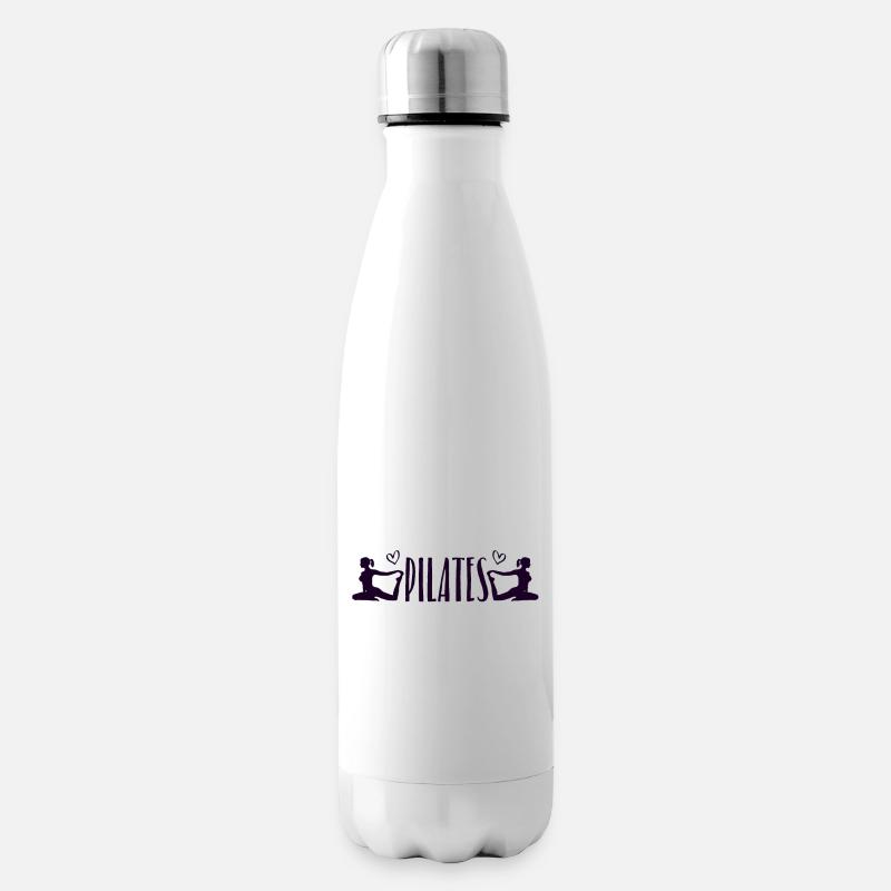 Pilates - Isolierflasche - Weiß