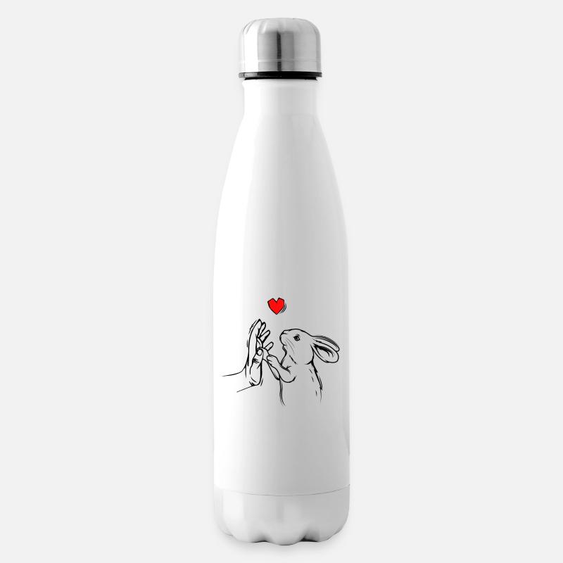 Hase - Isolierflasche - Weiß