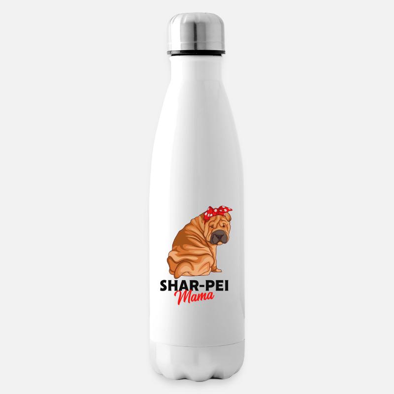 Shar Pei - Isolierflasche - Weiß