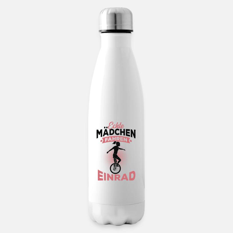 Einrad - Isolierflasche - Weiß