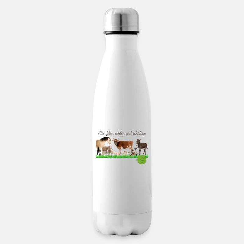 Leben achten und schützen 2 - Isolierflasche - Weiß