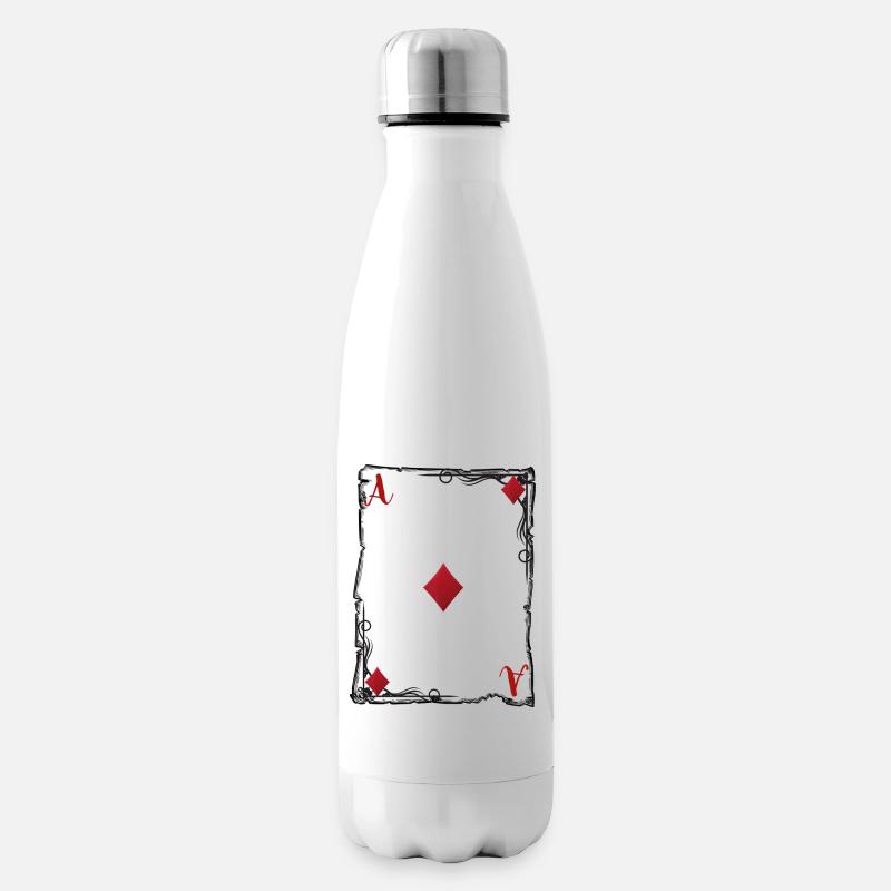 L'as de carreau. - Bouteille isotherme - blanc