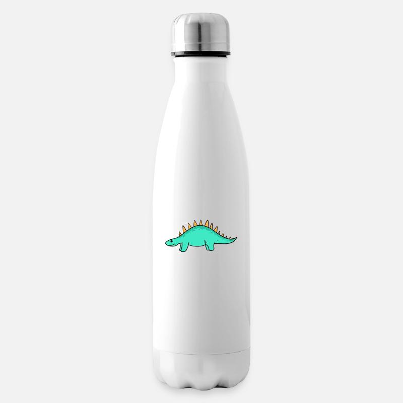 Dinosaurier - Isolierflasche - Weiß